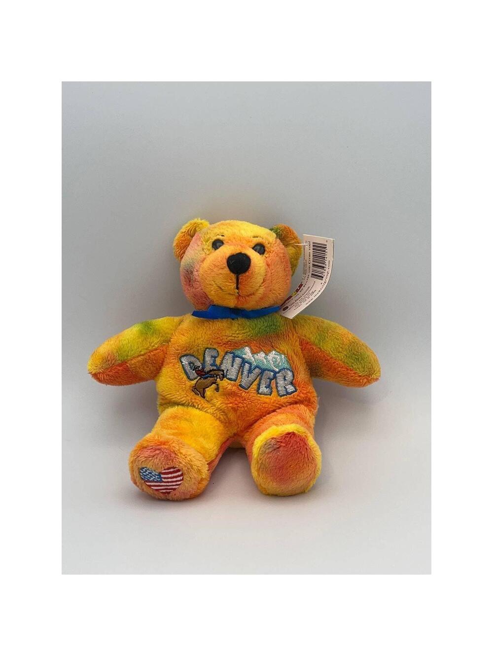 Symbolz Bear Denver Plush Stuffed Animal Blue 8 In. 2008 RARE Collectible